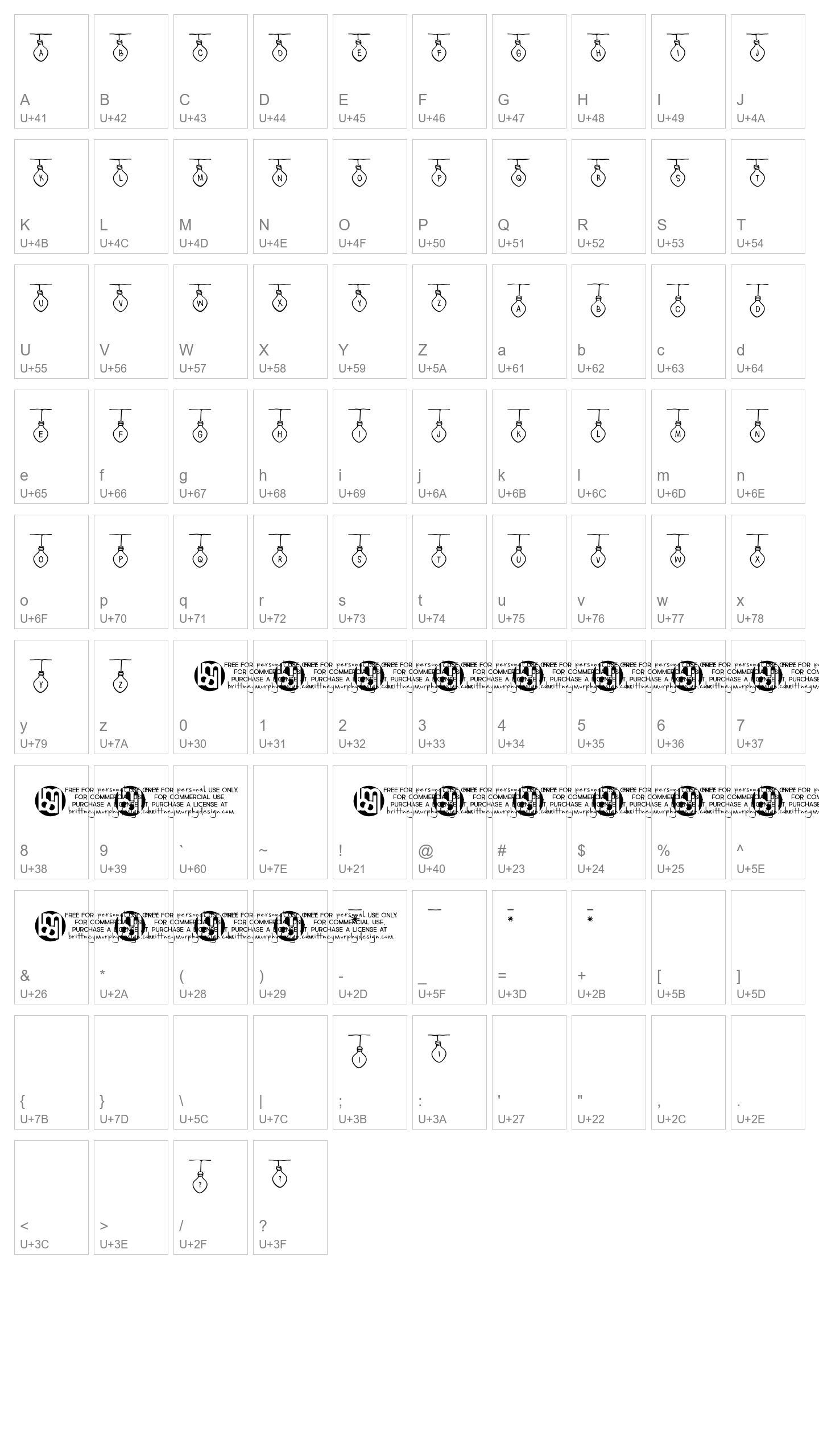 Character Map Image